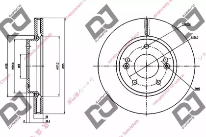 Тормозной диск DJ PARTS BD1279